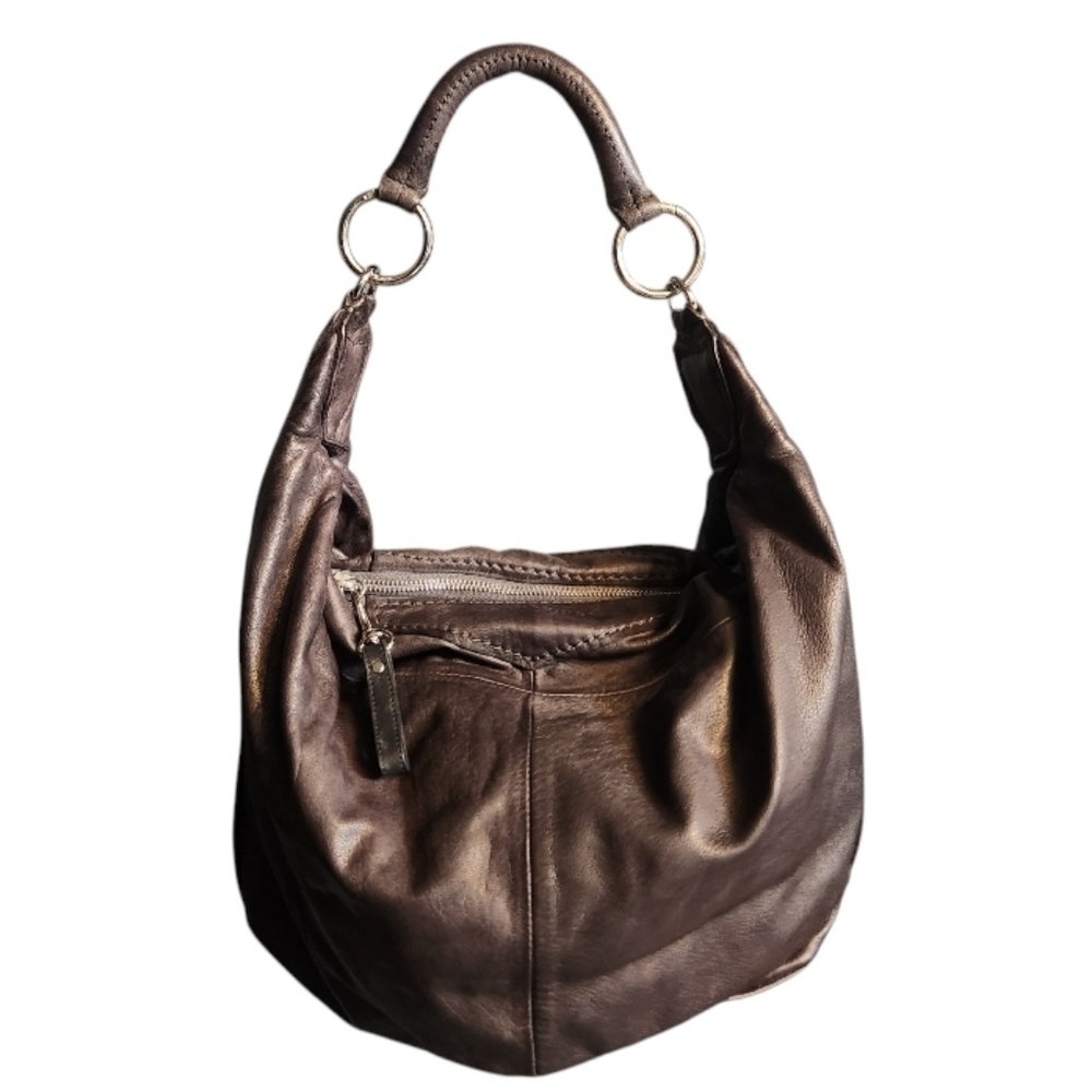 Liebeskind Dark Brown Leather Hobo Bag NWT